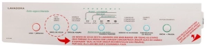 Adesivo Painel Lavadora Brastemp C/ Aquecimento Bwq22b Bwq22c