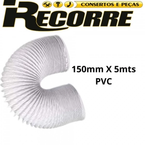 Duto Flexivel PVC para Ar Condicionado e Coifas 15cm x 5m