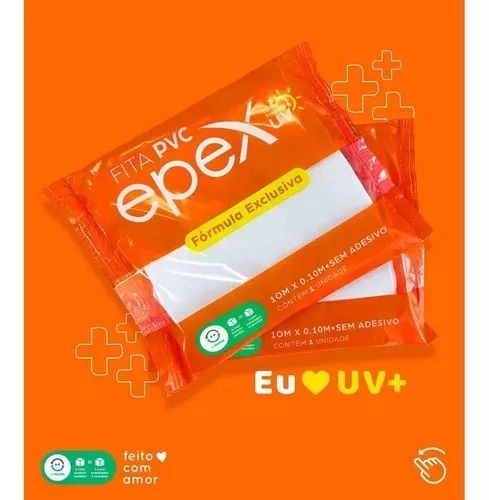 FITA BRANCA EPEX SEM ADESIVO ROLO 10 METROS