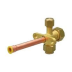 VALVULA SERVICO 1/4 COM SCHRADER  DA CONDENSADORA   SPLIT