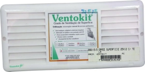 Ventokit Grade de Ventilação de Superfície Renovadora de Ar Interno 25x12